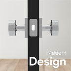 Mega Handles SUANA Privacy Door Knob for Hallway, Closet and Bathroom, Reversible Heavy Duty Design Door Knobs, Fits All Standard Door Sizes Screws Included - Polished Chrome (1 Pack)
