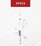 Pfister Stellen Kitchen Faucet with Pull Down Sprayer, Single Handle, High Arc, Brushed Gold Finish, LG529SABG