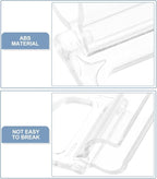 DOITOOL 10Pcs Plastic Curtain Window Blinds Lifting Clamp Pull Cordless Roller Blinds Shades Transparent Handle Pull Fit for 15mm Rod for Roller Shades Rolling Curtain Accessories