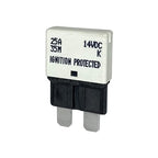 Auto Reset ATC/ATO 25 Amp Circuit Breaker Fuse for Automotive Marine RV Car Truck Audio Battery Protection Automatic Reset | Low Profile (25A, 1 Pack)