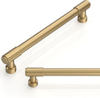 10 Pack Champagne Bronze Cabinet Pulls 6.3 Inch(160mm) Kitchen Cabinet Handles Cabinet Hardware for Drawer Pulls
