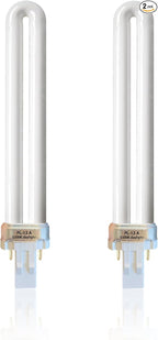 PL13-A-FFP 13W Type A Fluorescent Light Bulb with Magnetic Ballast,Replace for Ottlite Lamps Purchased Before 2008,T13330,5500K Bright Natural Daylight,GX23 Base,2Pack