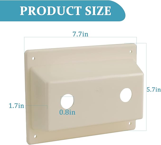 Shower faucet cover RV Camper trailer shower board replacement Faucet Mount KIT Faucet Bezel Stand Off Faucet Cover,Parchment