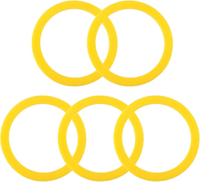 5 Pcs Flush Valve Seal for Kohler Toilets GP1059291 2475620 Upgraded Silicone Seal Kit Compatible with Kohler Canister Flush Valve Seal, Chemical Resistant, Parts for Toilets Tank Canister Gasket Kit