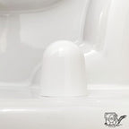 Stinky John's Tall Toilet Bolt Caps - Universal Fit with a Round Top - White Caps (4)