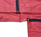 Mytee Products 24' x 27' Flatbed Trailer Lumber Tarp with 8 FT Drop - Heavy Duty Red 18 Oz Vinyl Waterproof Tarp for Truck/Trailers to Protect Cargo from Wind, Rain, Snow, and Sun