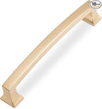 COTYKILEY 10 Pack 5 Inch(128mm) Champagne Bronze Cabinet Handles Gold Kitchen Cabinet Pulls Cabinet Door Handles Kitchen Cabinet Hardware Cupboard Drawer Pulls Dresser Handles