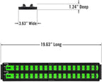Ernst Manufacturing 8485 Socket Boss, Premium 2-Rail Twist Lock Socket Organizer, 3/8 Inch-Drive, 18-Inch, Green - Made in USA