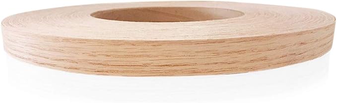 Edge Supply Red Oak 7/8 inch X 500 ft Roll Non-glued Wood Edge Banding Real Wood Veneer Edging with Smooth Sanded Finish