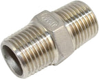 1/8" ~2" NPT Male Threaded Hex Nipple,Stainless Steel 304 Quick Coupler Pipe Fitting (1/2")