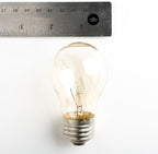 Hometown Evolution, Inc. 100 Foot E26 Outdoor Commercial String Lights with Suspended Socket for Weatherproof Heavy Duty Vintage Outside Lighting - Set of 50 A15 Clear Bulbs