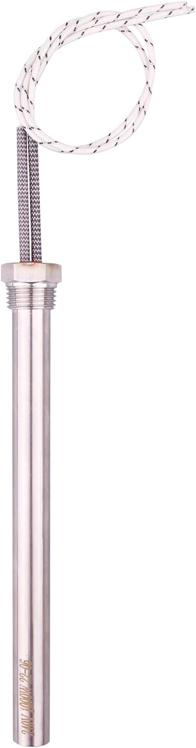 DERNORD Immersion Cartridge Heater 240V 1000W Hot Rod Heating Element Replacement 1/2 Inch Thread