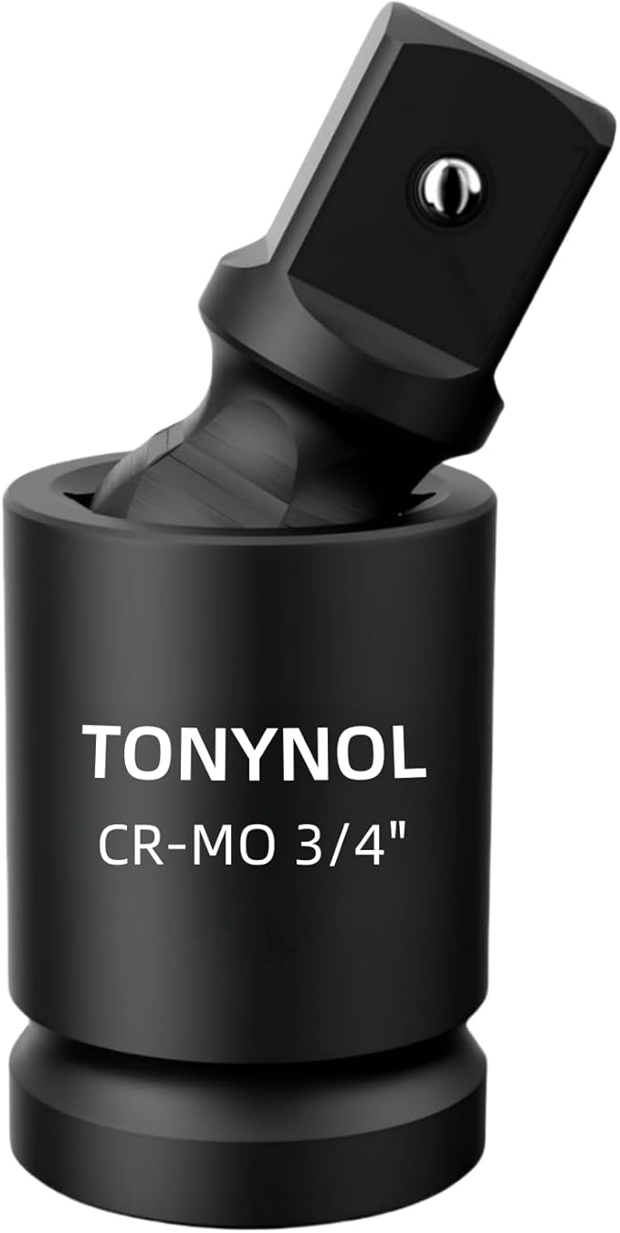 Universal Joint Swivel Socket Adapter 3/4" Drivers,U-Joint Drive CR-MO Impact Grad Wobble Socket Wrench Set