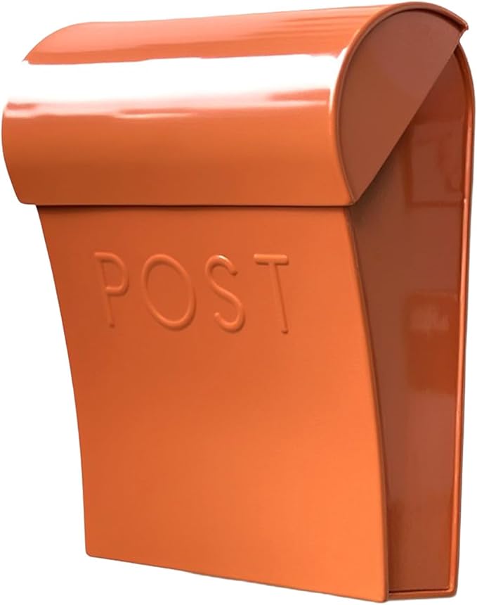 NACH Wall Mount Mailboxes for Outside, 11x4.5x12.5 in Terracotta Mail Boxes for House Outside, Waterproof Mailbox - Vicki-Style Mail Box