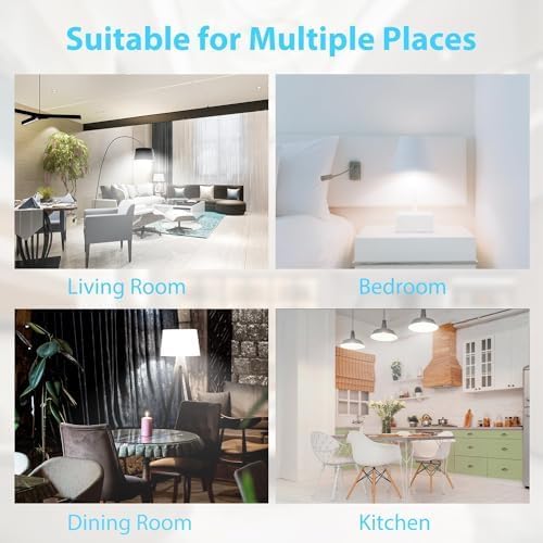 dalattin 12 Pack LED Bulbs Natural White 4000K, 60 Watt Equivalent A19 Standard Bulbs, E26 Base, 800 LM, Efficient 9W Energy Saving, Non-Dimmable, 80+ CRI, 120V, UL Listed, for Living Room, Office