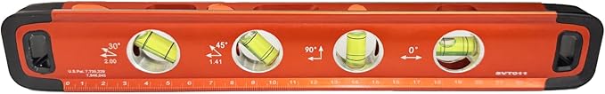 Swanson Tool Co SVT011 11-Inch Savage Aluminum Torpedo Level with Neodymium Magnets,Orange