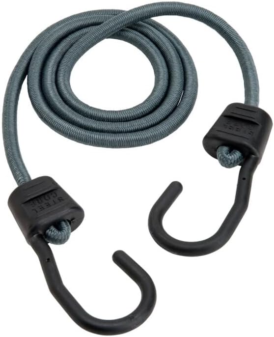 Keeper - 48” Bungee Cord With SST Hooks, 4 Pack - UV and Weather-Resistant