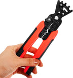 Veemoon Professional Electrician Tool Multi-function Manual Metal Bender Wire Stripper Universal Pliers for Home Improvement Construction Electrical Wiring