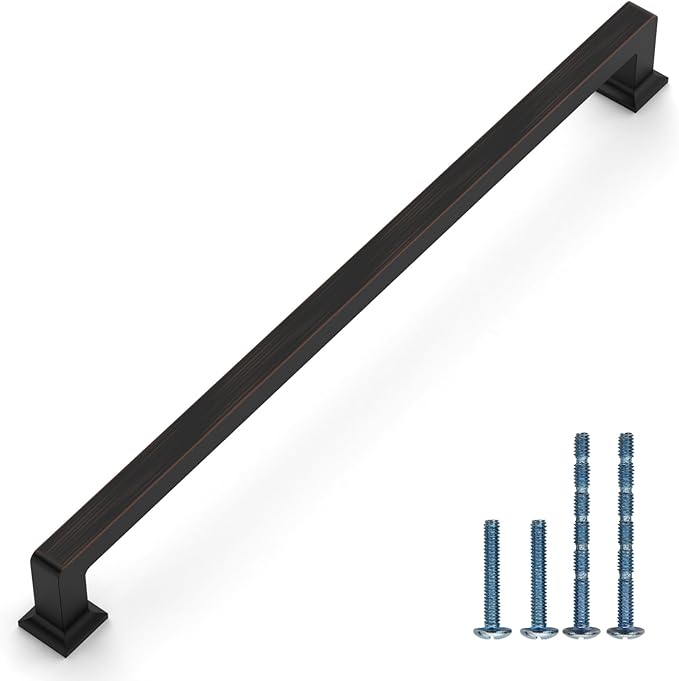 6 Pack 12.6"(320mm) Oil Rubbed Bronze Cabinet Pulls Kitchen Cabinet Handles Drawer Pulls Cupboard Hardware for Cabinets CK0078