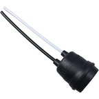 FDXGYH 6pcs Light Bulb Base E27 Waterproof Pigtail Lamp Holder Socket with Cord(Black)