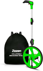 Zozen Distance Measuring Wheel in Feet, Walking Measure Wheel, Rolling Measurement Up To 10,000Ft, Double Collapsible/One Key to Reset/Kickstand to Keep Stand, and Carrying Backpack.