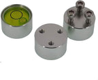 GPS RTK level, centering rod, carbon fiber horizontal bubble accessories with screw holes (19x11mm silver green)