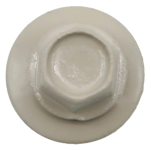 #14 Metal ROOFING SCREWS (250) Screws x 1-1/2" LIGHT STONE Hex Head Sheet Metal Roof Screw. Self starting/tapping metal to woodsheet metal siding screws - EPDM washer. for corrugated roofing