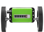 Rolling Meter Counter Digital Rolling Wheel 6 Digit Digital Length Counter for Measuring Textiles, Prints, Faux Leather, with Counter Range: 0-99999.9 Metres