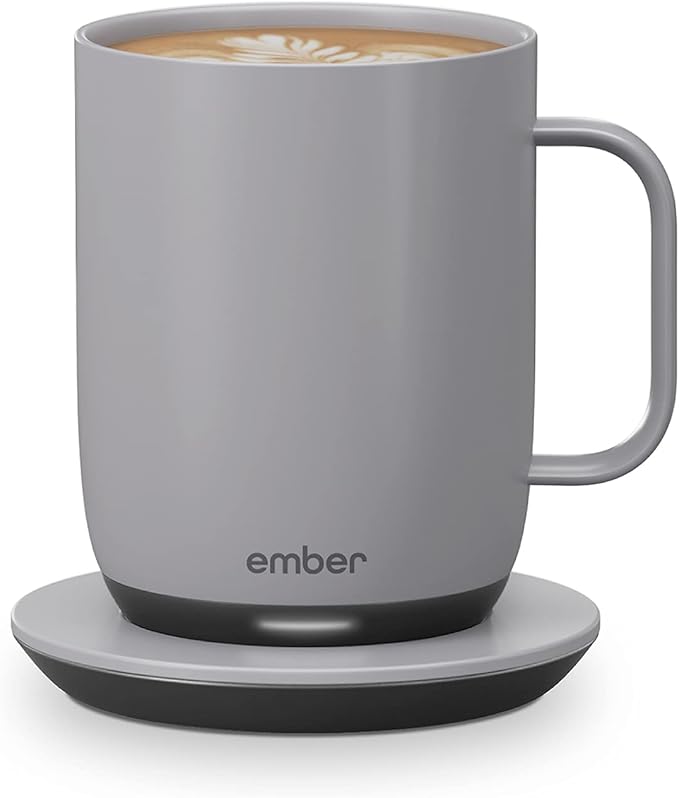 Ember Temperature Control Smart Mug 2, 14 Oz, App-Controlled Heated Coffee Mug with 80 Min Battery Life and Improved Design, GrayModel