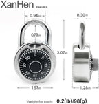 Combination Padlocks with Metal Body, Indoor Use for Gym Lockers & School Locker, ‌Black, 8-Pack