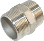 1/8" ~2" NPT Male Threaded Hex Nipple,Stainless Steel 304 Quick Coupler Pipe Fitting (1-1/2")