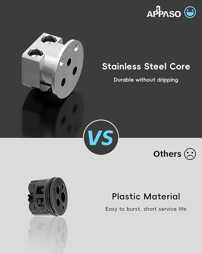 APPASO Black Touchless Kitchen Faucet with Soap Dispenser, Motion Sensor Activated Hands-Free Automatic Faucet for Sink with Pull Down Sprayer, Single Handle Smart Faucets for Kitchen Sink