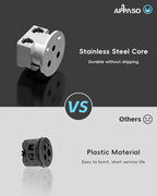 APPASO Black Touchless Kitchen Faucet with Soap Dispenser, Motion Sensor Activated Hands-Free Automatic Faucet for Sink with Pull Down Sprayer, Single Handle Smart Faucets for Kitchen Sink