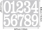 100 PCS Mailbox Numbers for Outside, Vinyl Numbers Stickers Mailbox Number Decals, Self-Adhesive Waterproof Numbers for Mailbox Window Door Trucks Address Number (White, 3 inch)