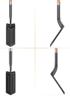 Trench Shovel for Digging, 4-Inch Trenching Spade with Orange Fiberglass Handle, Narrow Trenching Shovel for Digging, Gardening, and Landscaping, 56 inches