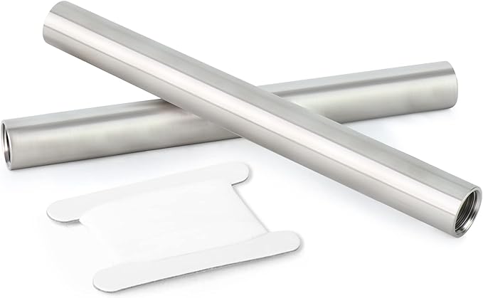 TAISHER 2PCS Stainless Steel Pipe Fittings, 1/2" NPT x 1/2" NPT Female Threaded, 10" Length Nipple Cast Pipe