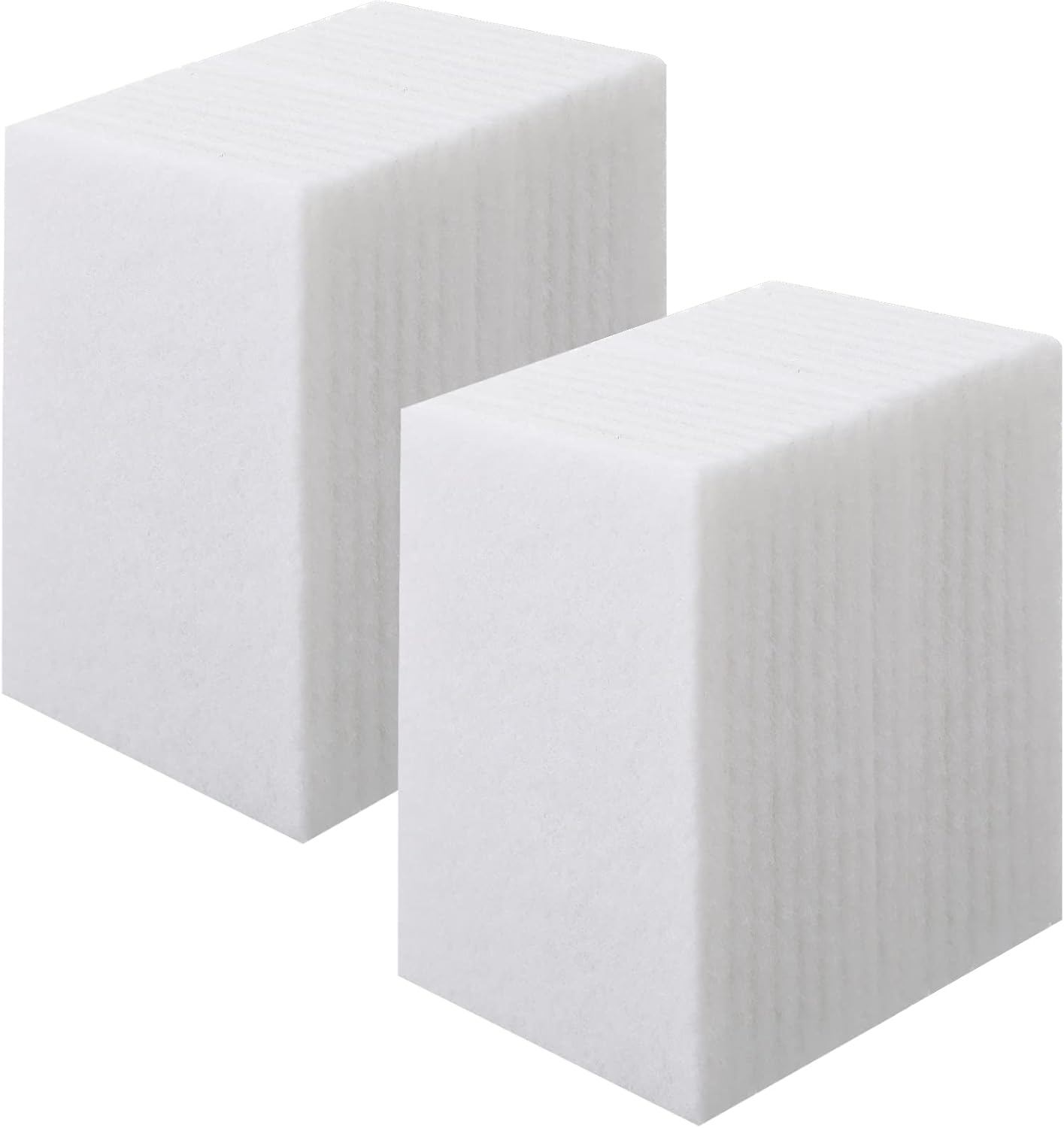 Hoolerry 40 Pcs White Scrub Pads Light Duty Scouring Non Woven Pad Non Scratch Abrasive Hand Multipurpose Scouring Sponge Multi Surface Scrubber Pads for Cleaning Polishing Home(6 x 9 Inch,White)