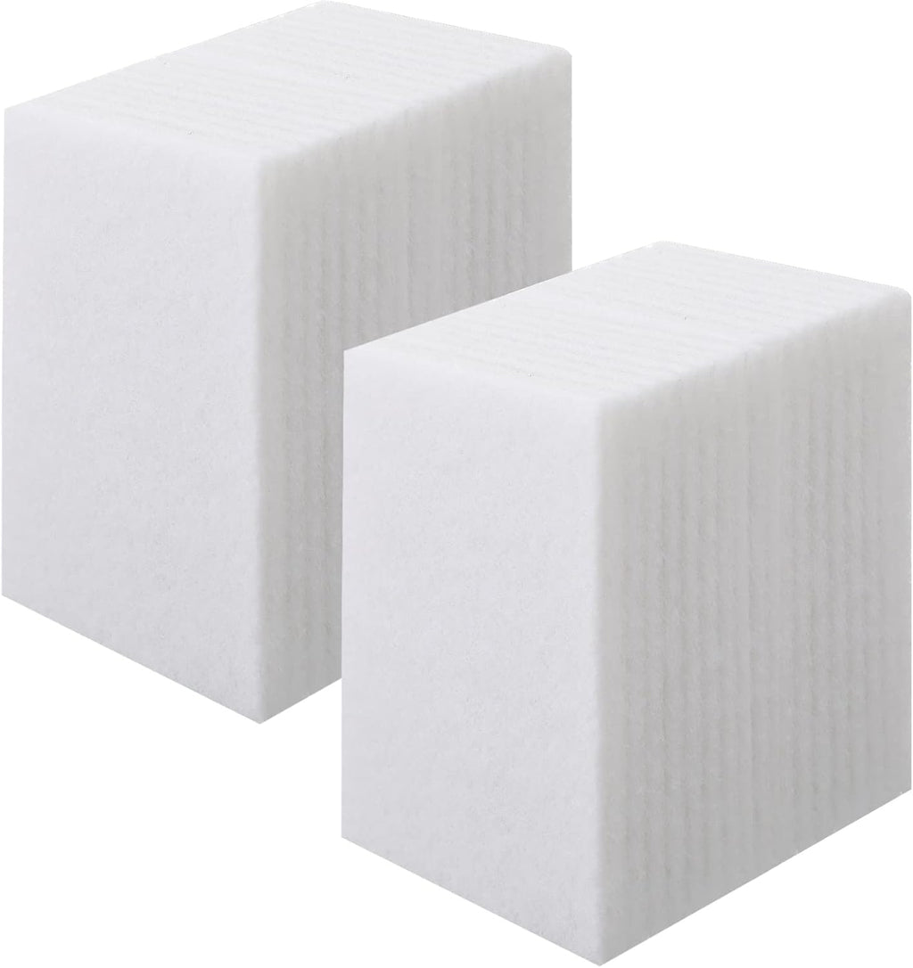 Hoolerry 40 Pcs White Scrub Pads Light Duty Scouring Non Woven Pad Non Scratch Abrasive Hand Multipurpose Scouring Sponge Multi Surface Scrubber Pads for Cleaning Polishing Home(5 x 7 Inch,White)