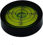 High Precision Horizontal Bubble Cardan Level Horizontal Bead Leveler Round Bubble Spirit Level Diameter 30mm (Green) (30X10mm（With magnetic))