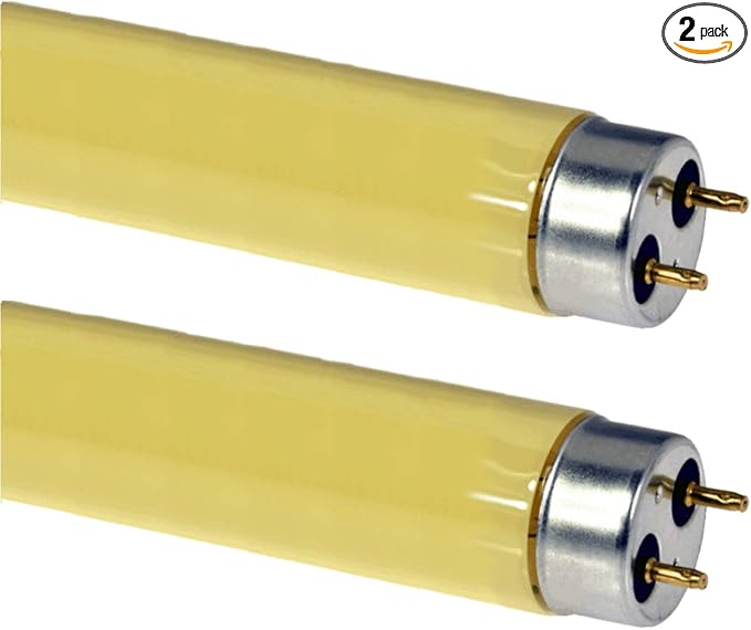 GoodBulb 32-Watt Screen Room Gold Fluorescent Tubes T8 Shape G13 Base Gold Light Color Screening Rooms for Print Pack of 2 Bulbs