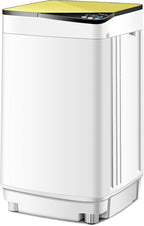 Portable Washing Machine, ARLIME Compact Mini Full-Automatic Laundry 2-In -1 Washer & Spin Dryer 7.7lbs Capacity W/Drainage Pump & Long Hose For Condo, Apartments, Dorms, RV’s Camping Living (Yellow)