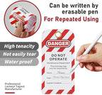 Lockout Tagout Locks - 5 Pack Red Loto Locks with Tags, Keyed Differ Padlock OSHA Compliant Lock Out Tag Out Lock, Safety Padlocks for Electrical Lockout Tag Out Kits