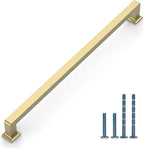 10 Pack 8.8"(224mm) Gold Cabinet Pulls Kitchen Cabinet Handles Drawer Pulls Cupboard Hardware for Cabinets CK0078