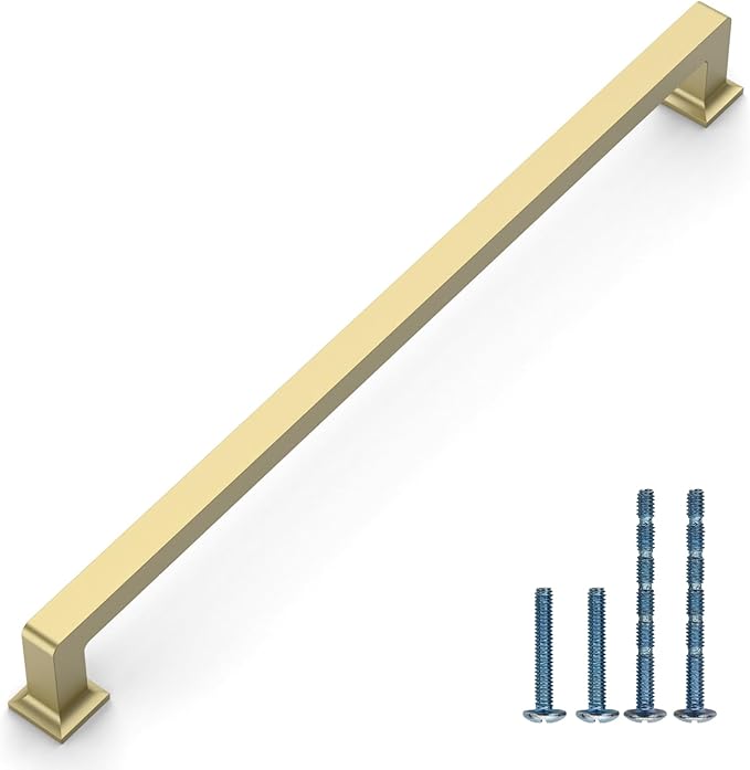 6 Pack 12.6"(320mm) Gold Cabinet Pulls Kitchen Cabinet Handles Drawer Pulls Cupboard Hardware for Cabinets CK0078