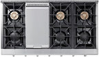 THOR Kitchen Professional 48-Inch Gas Rangetop in Stainless Steel - Model HRT4806U