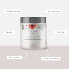 Country Chic All-in-One Chalk Paint for Furniture, Cabinets, Home Decor, Eco-Friendly, Matte Finish, Built-In Primer & Top Coat for Wood, Metal - Darling (Light Purple) - 8 oz (237 ml)