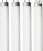 18" F15T8-CW 15 Watt Cool White,T8 Fluorescent Linear Tube Lamp,Replacement Bulb for Philips Alto ECO GE Staco Light Fixture,G13 Bi-Pin Base,4100K (4PACK)