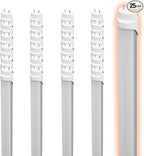 GoodBulb 48-Inch T8 LED Light Bulbs 18-Watt, Cool White 4100K, 2800-Lumens, Type A+B with Medium Bi-Pin Base (25 Bulb Pack)