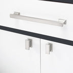 COTYKILEY 10 Pack 9 Inch(228mm) Brushed Satin Nickel Cabinet Handles Kitchen Cabinet Pulls Cabinet Door Handles Kitchen Cabinet Hardware