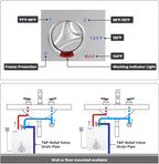 CAMPLUX Electric Hot Water Heater 6 Gallons, 120-Volt Corded 1440W Point of Use Mini-Tank Electric Water Heater, Wall or Floor Mounted, UL Listed ME60